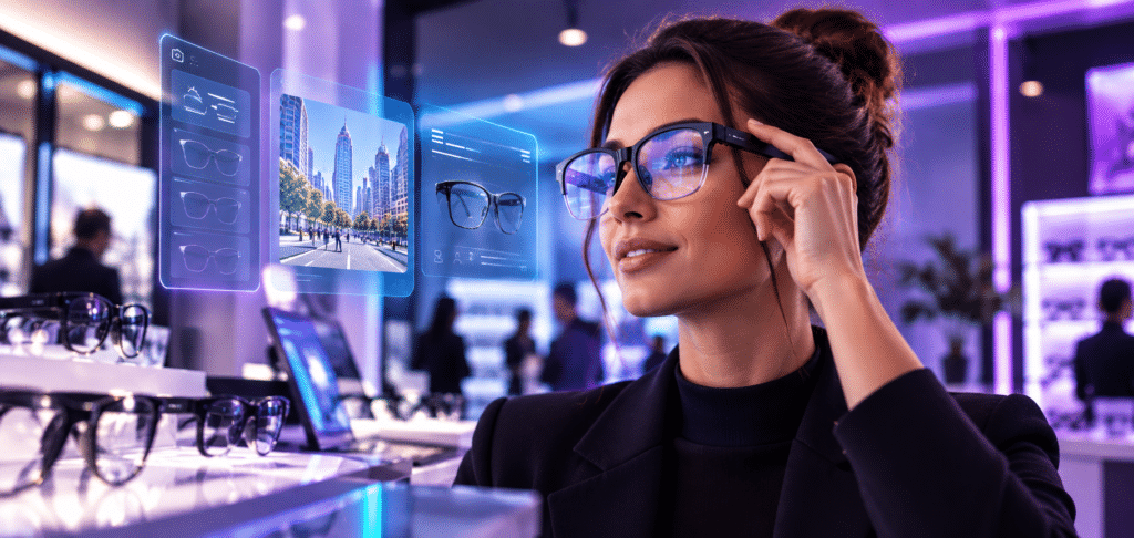 Óculos com realidade aumentada: rede óptica entra no mercado