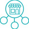 matriz-x Ícone integração entre lojas